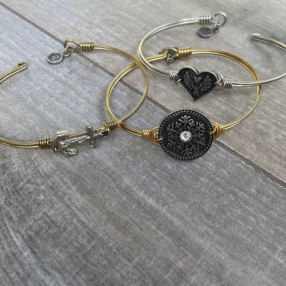 Set of 3 Luca + Danni bracelets.